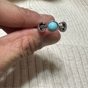 Turquoise silver ring